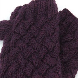 LOUDelephant Coarse Wool Knitted Arm Warmer - Plain -