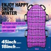 GEAVESS 45"×18" Foldable Snow Sled, Pink