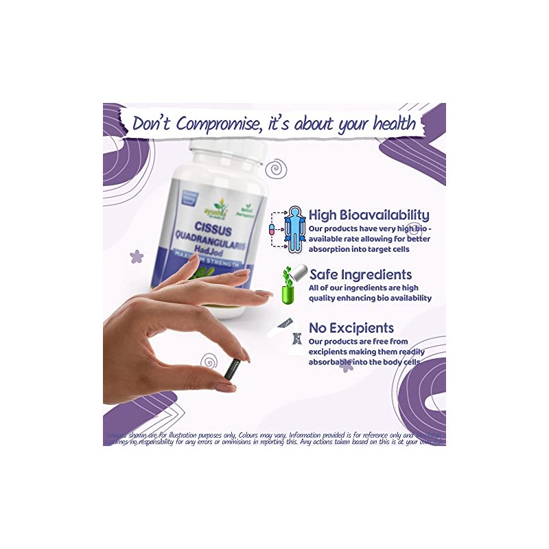 Ayushya Cissus Quadrangularis (Hadjod) Capsule, 60 Capsules, Natural