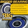 2 Pack Solid Steel Billet Idler Pulley w/Bigger Replaceable Bearing