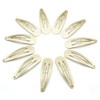 Dofash 12pcs 5CM/2IN Snap Hair Clips Basic Hair Barrettes Hair