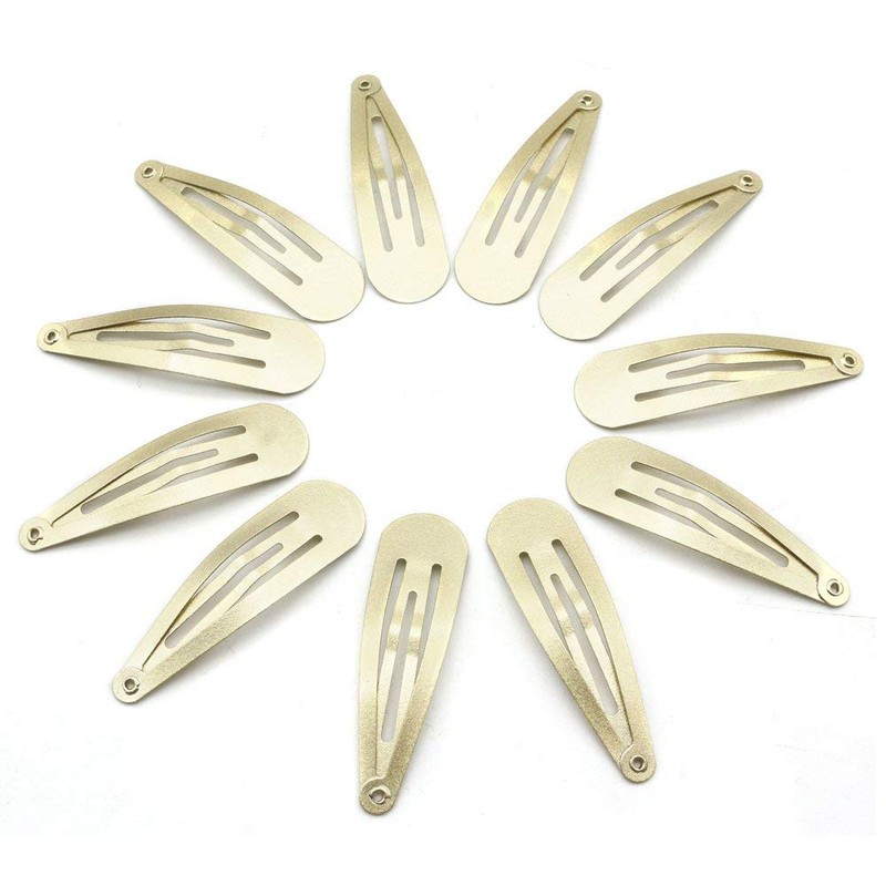 Dofash 12pcs 5CM/2IN Snap Hair Clips Basic Hair Barrettes Hair