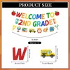Welcome to 2nd Grade Decorations, Back to School Banner with