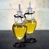Couronne Company Amphora Double Oil & Vinegar Glass Cruet Set