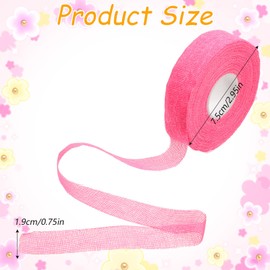 Bewudy 3 Rolls Thimble Tape for Hand Sewing, Sewing Thimble Finger Protector Tape Breathable Cotton Gauze Thimble Tapes Knitting Bandage Wrap for Quilting Crocheting Embroidery