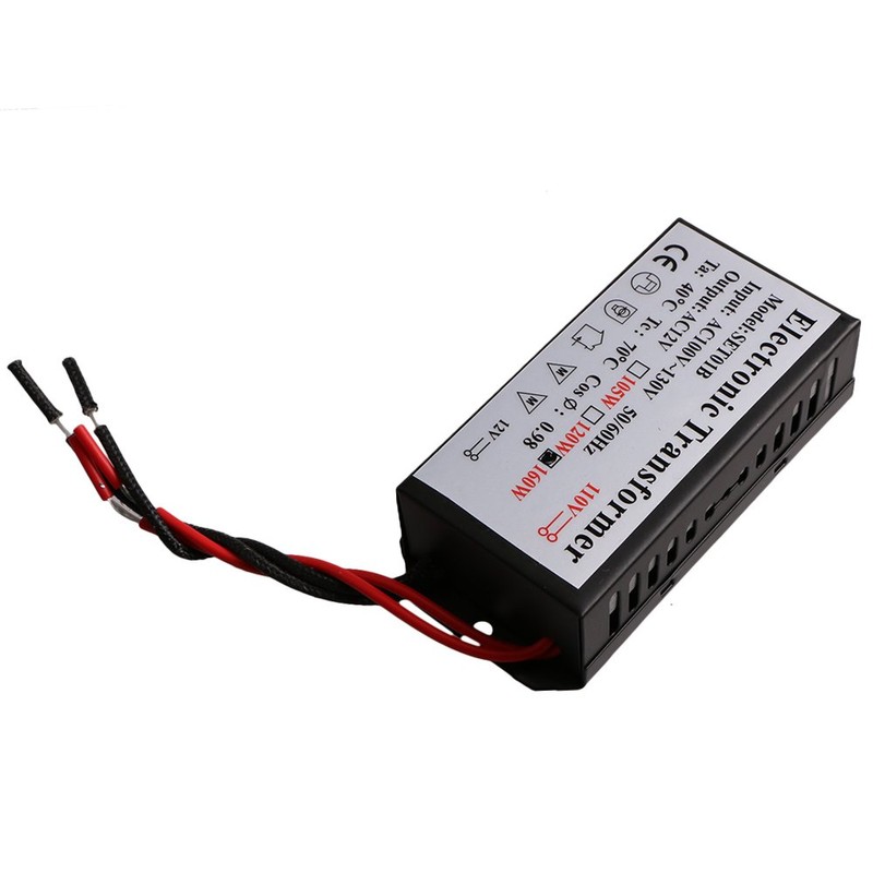 LED Halogen Light Power Supply Converter Electronic Transformer Adapter 110V