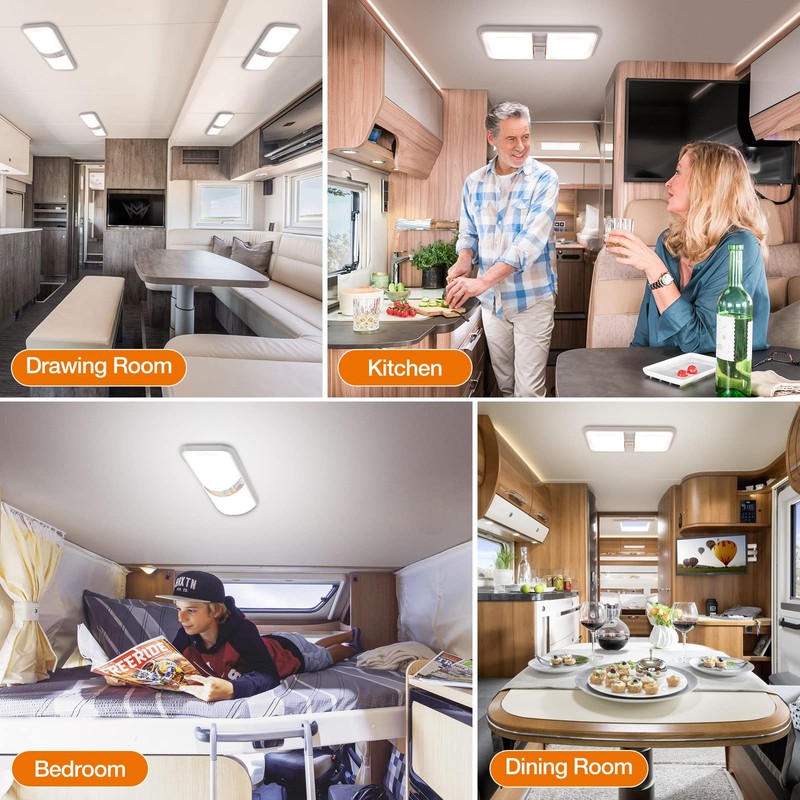 RV Lights Interior, 12 Volt Led Lights 1000LM, Camper Lights