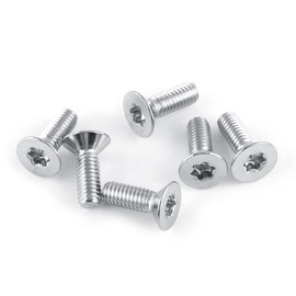 50pcs M4 Flat Head Screws Stainless Steel SS304 Flat Head Star Drive Screws Countersunk Machine Screw Bolts (M4 x 16)