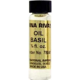 INDIO Anna Riva Oil-Basil 1/4oz~ for Anointing Candles, Charms & Altar Tools ~