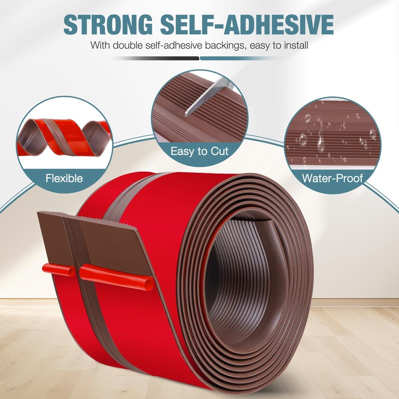 Stair Edge Trim Vinyl Stair Nosing 4.3" Self Adhesive Nose