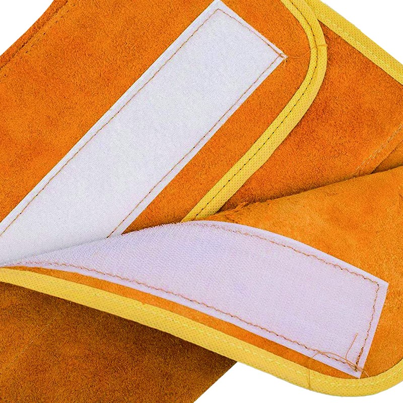 Uadme Welder Shoe Protector, 1 Pair Leather Welding Spats Flame