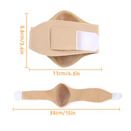 HingoFuni 2 Pair of Arch Support Inserts Braces for Plantar Fasciitis Relief, Arch Support for Flat Feet Adjustable Arch Support Compression Bands Arch Foot Support Women Men with Gel Pads