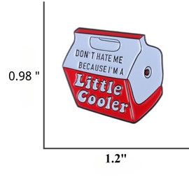 Cool Pins, Cute Enamel Pins, Don't Hate Me Because I'm a little cooler Words Enamel Pin Socially Awkward Badge Lapel Pin Accessory for Men Women Girls gifts, Metal, alloy