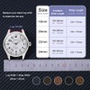 WOCCI Business Style Correa de reloj de piel, hebilla de