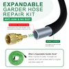 FUATY Expandable Garden Hose Repair Kit, Solid Brass Garden Retractable
