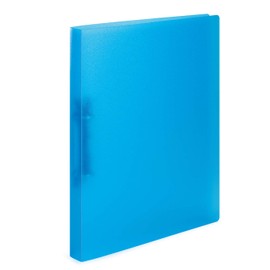HERMA 19165 Ring Binder DIN A4 Translucent Light Blue Set of 3, Slim, 2 Rings Sturdy Plastic 25 mm Wide Transparent Ring Binder for School and Office Ring Binder Folder
