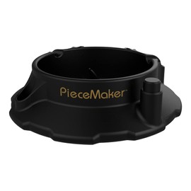 PieceMaker | Kashed | Silicone Ashtray | Heat-Resistant & BPA-Free | 6in & 7oz Non-Slip Design Prevents Rolling | Dishwasher Safe | for Indoor & Outdoor Use | Knockout Black