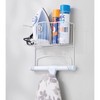 mDesign Wall Mounted Ironing Board Holder - Steel Ironing Board