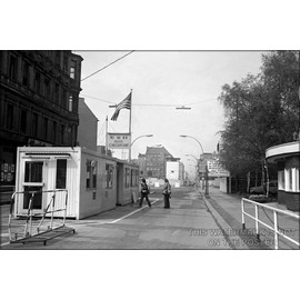 History Galore 24"x36" Gallery Poster, Checkpoint Charlie c1977 east berlin