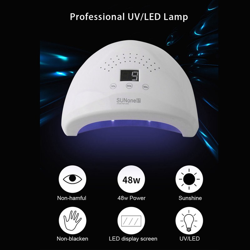 48W Intelligent LED UV Gel Lamp Curing Machine Nail Polish