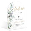 Acrylic Wedding Signs, Greenery Theme Ladies Please Help Yourself Sign,