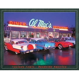 Desperate Enterprises Lucinda Lewis - Roadside America - Al Mac's Diner Tin Sign, 16" W x 12.5" H