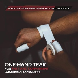 Massner Athletic Tape–16 White Roll Value Pack –1.5 Inch Wide x 45ft Long – Strong Adhesion, Sweat-Resistant, Easy Tear – Hypoallergenic, Latex-Free Sports Tape for Ankle, Wrist, Football & Recovery