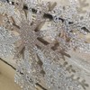 Elegance by Snow White Decorative 30cm Hanging Glitter Snowflake, Gold