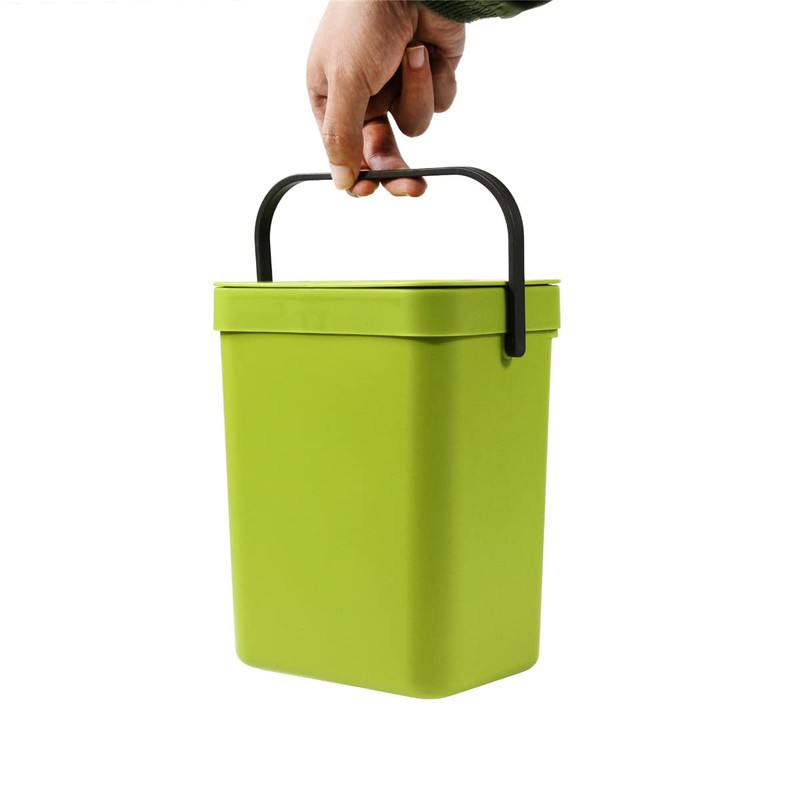 Spesh 2 Pcs (3L+5L) Food Waste Bins Hanging Trash Cans