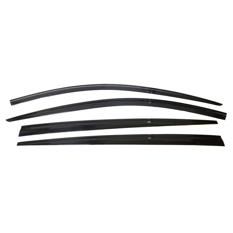 AUTO CLOVER Smoke Tinted Window Visor Sun Rain Vent Guard