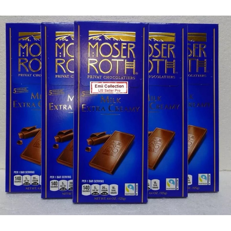 Moser Roth Privat German Chocolate Milk Extra Creamy 4.4oz 125g