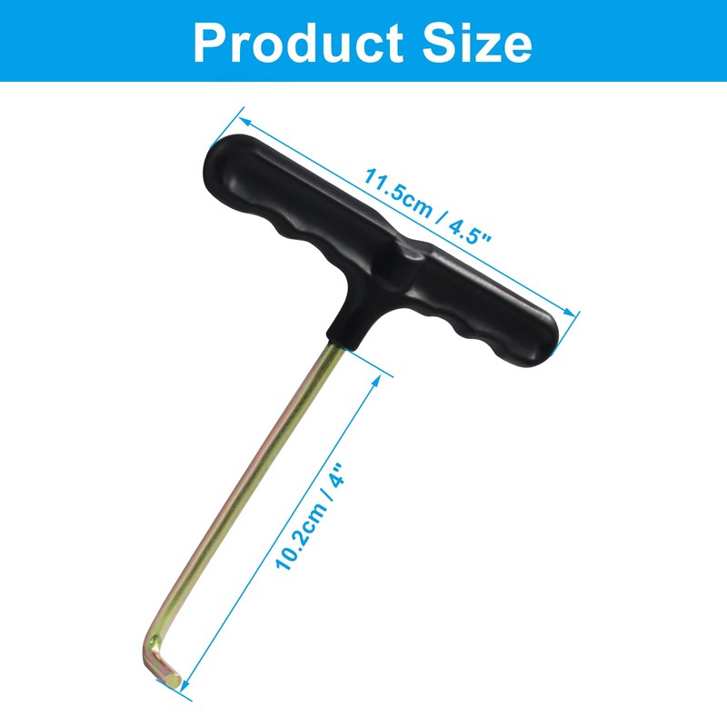 Unlorspy 2Pcs Trampoline Spring Puller Tool T-Shape Hook, Trampoline Hook
