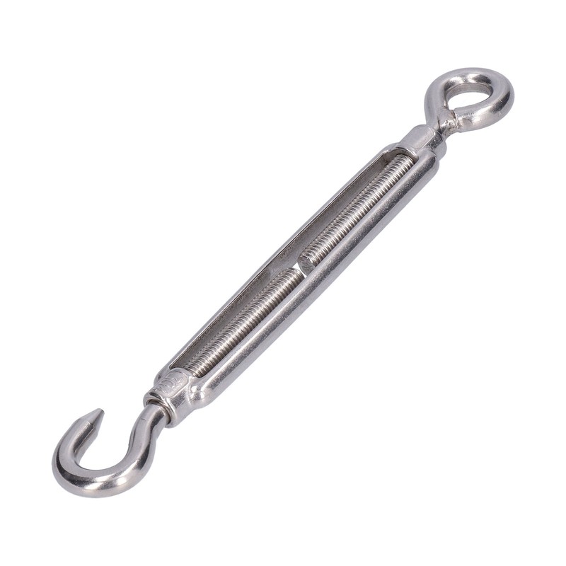 5Pcs Turnbuckle Hook and Eye Wire Rope Tension 304 Stainless