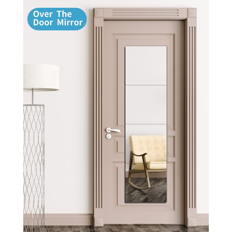 Shatterproof Wall Mirror Full Length for Bedroom, Acrylic Gym Mirrors