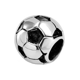 Football Charm 925 Sterling Silver Soccer Ball Bead for European Diy Charms Bracelet
