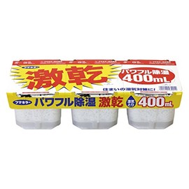 激乾 除湿剤 タンク型 湿気取り 除湿量400ml ×3個パック クローゼット・押入れ 冬場の結露対策や換気しにくい収納庫などに フマキラー