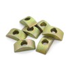 20Pcs M8 Alloy Furniture Connector Half Moon Nuts Spacer Washer
