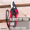 AlpineReach Secateurs Set Bypass and Anvil for Gardening, Sharp Ergonomic