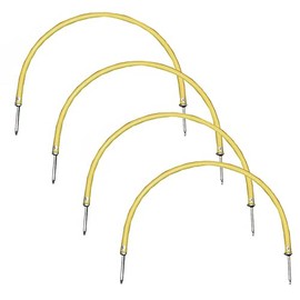 Epic Yellow Soccer Arches Passing Training Arc Set (4 - Each) 12" Tall X 20" Wide 12" Tall X 20" Wide (Set/4)