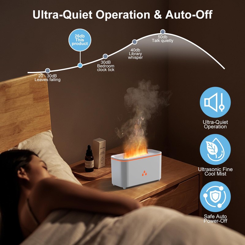LtYioe Top Fill Mini Humidifiers for Bedroom, 160ml Ultrasonic Cool