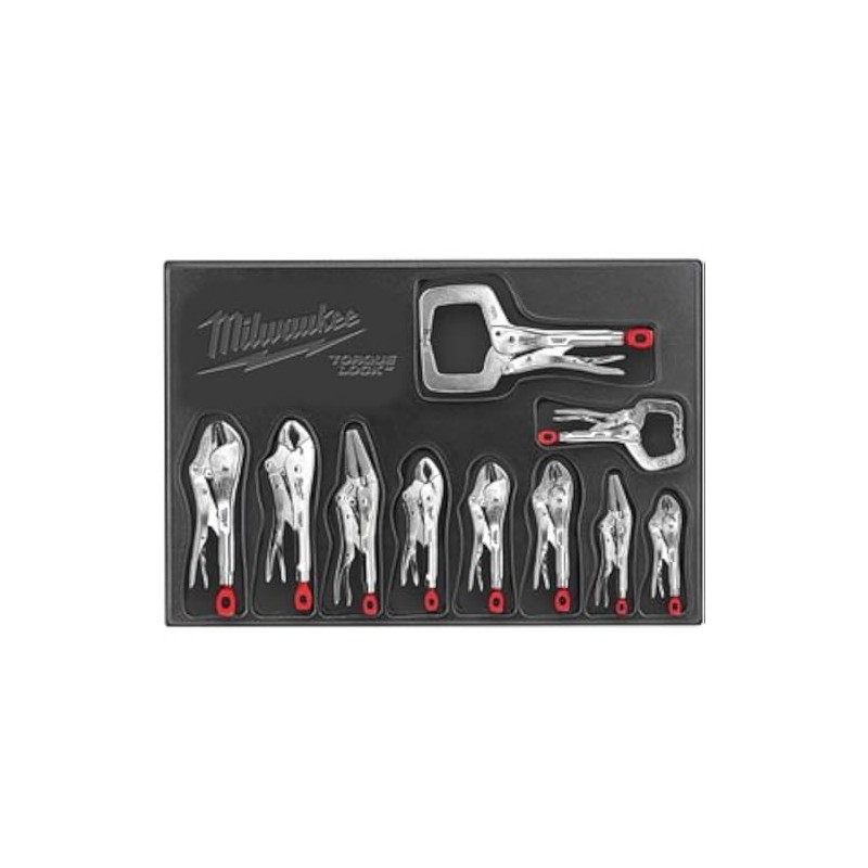 Milwaukee (MLW48223690) 10 Pc. Locking Plier Auto Kit