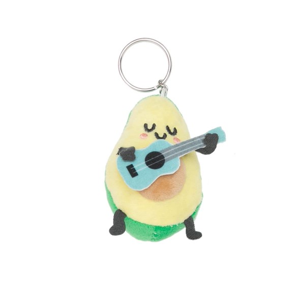 Mr.Wonderful Keyring plush - Avocado with guitar