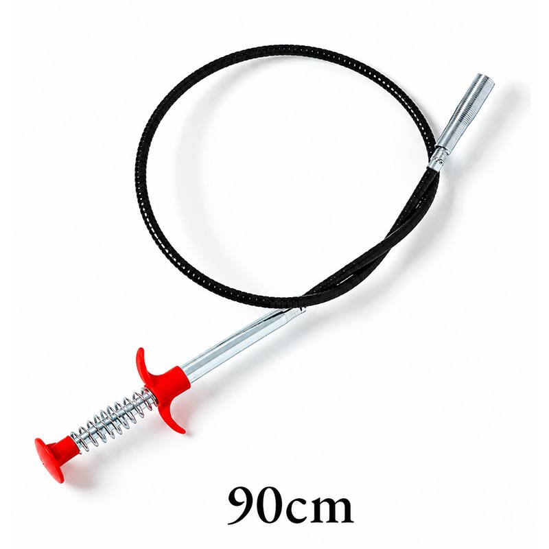 Telescopic Drain Cleaning Tool – Flexible Four-Jaw Pipe Unclogger for