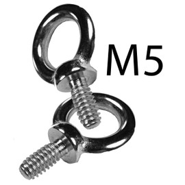 M5 Lifting Eye Bolts Made from Marine Grade A4 Stainless Steel 316 (Pack of 4)