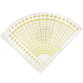 VViViD Quarter Circle Fan Shape Quilting Template Seam Ruler