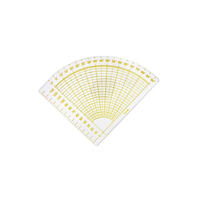 VViViD Quarter Circle Fan Shape Quilting Template Seam Ruler