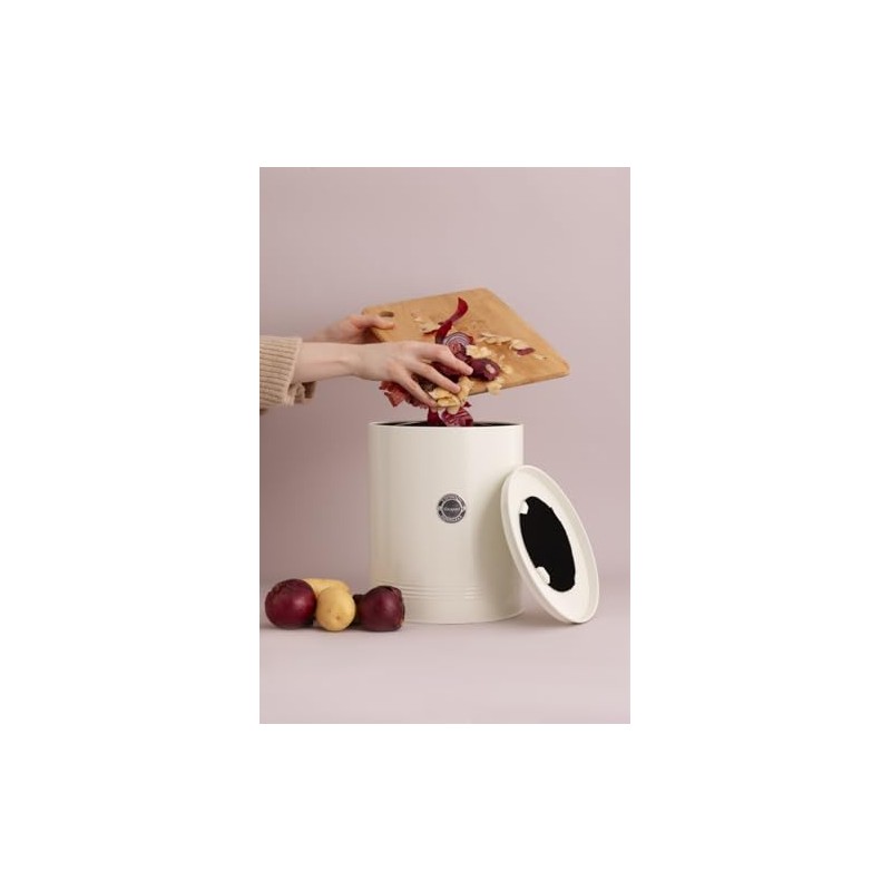 Typhoon Living Collection Large Compost Caddy | Cream