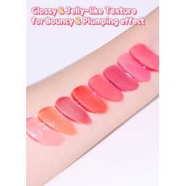 COLORGRAM Juicy Drop Tint 02 Peach Dew | Juicy Lip Gloss, Glowing Lip Stain with Fruity Colors, Buildable & Blendable, Highly Pigmented