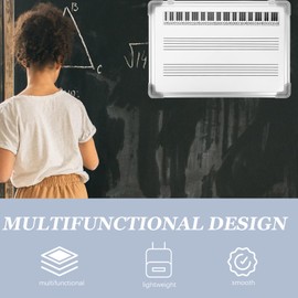 DIYEAH Staff Whiteboard Tools Keyboard Magnetic Whiteboard Symbol Boards Music Staff Dry Erase Board Educational Erasers Board Musical Note Board Double Sided Student Employee Board