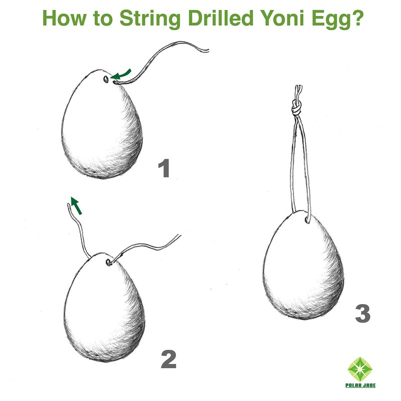 Real Nephrite Jade Egg, Small Size for Advanced & Intermediate